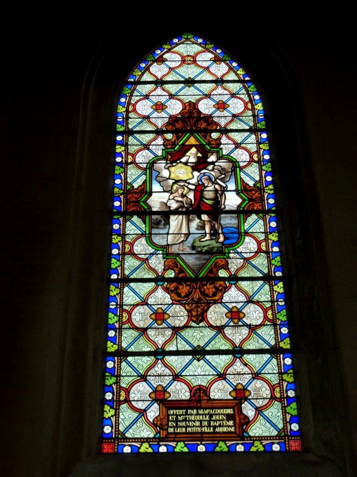 Amfreville-la-Campagne (Eure, Fr) église, vitrail 01