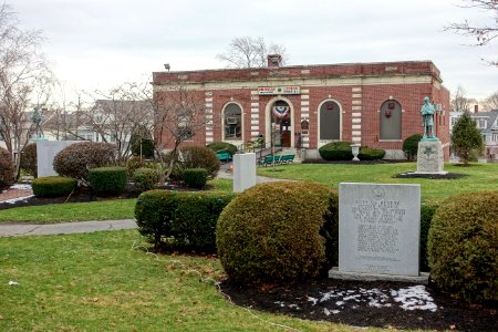 American Legion Post 61 with war memorials - Revere, Massachusetts - DSC04385
