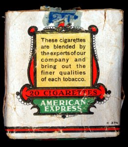 American Express cigarettes pack, pic2