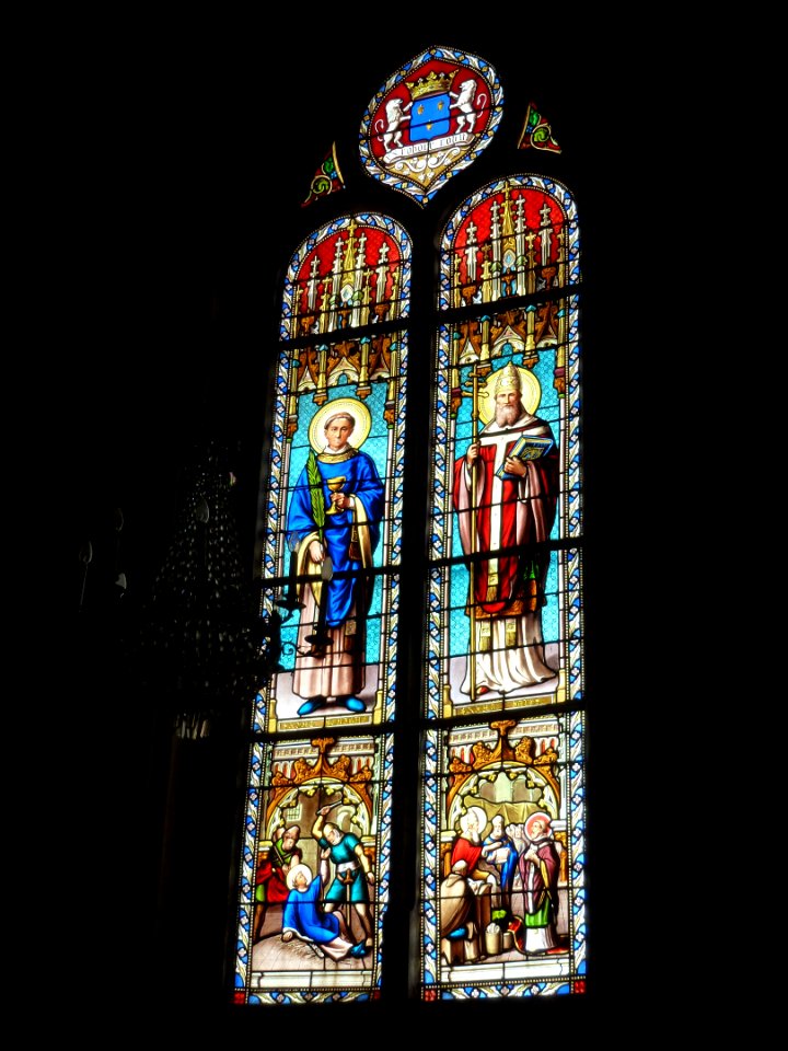Amfreville-la-Campagne (Eure, Fr) église, vitrail 11