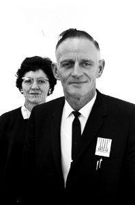 Amerikaanse tentoonstelling in RAI door Lyndon Johnson geopend Het echtpaar van, Bestanddeelnr 915-7124