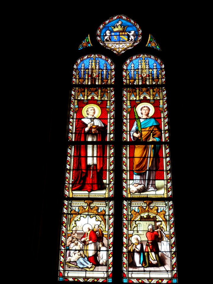 Amfreville-la-Campagne (Eure, Fr) église, vitrail 12