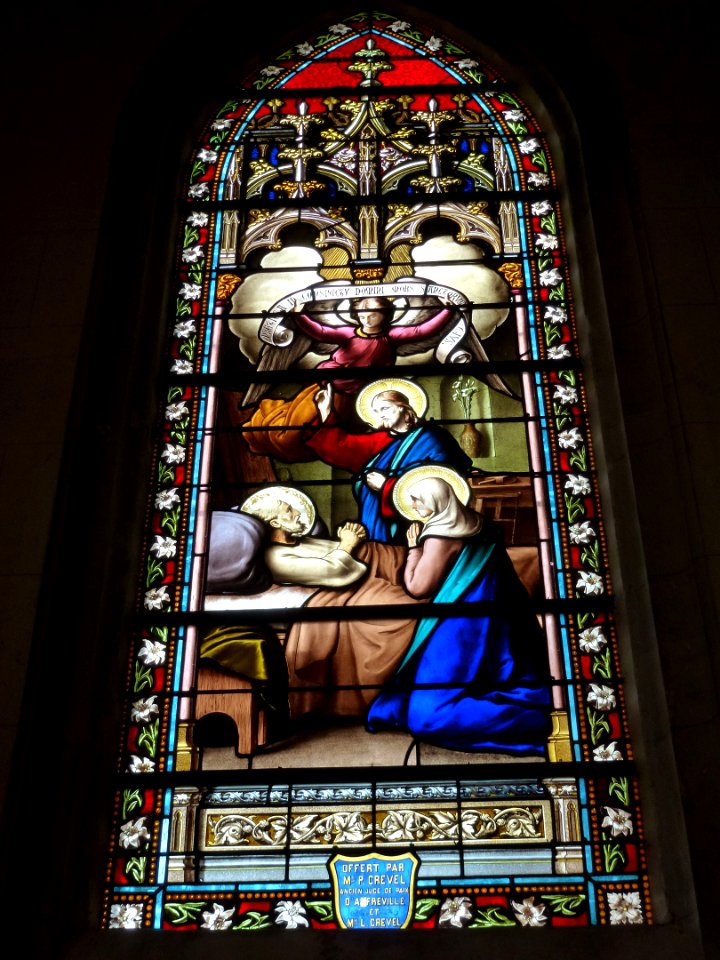 Amfreville-la-Campagne (Eure, Fr) église, vitrail 16