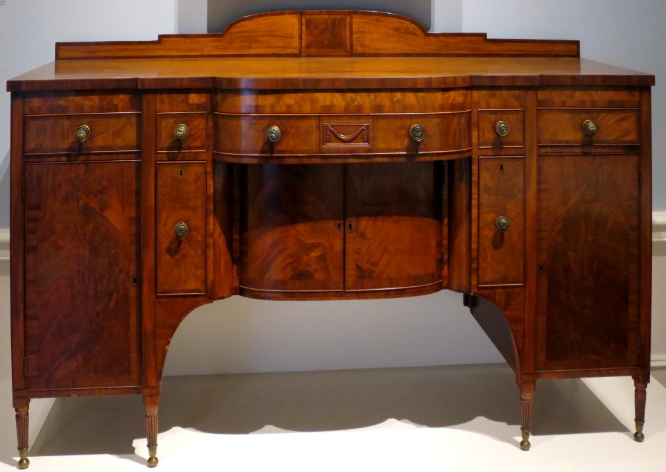 American sideboard, c. 1810, mahogany, walnut and pine, Dayton Art Institute