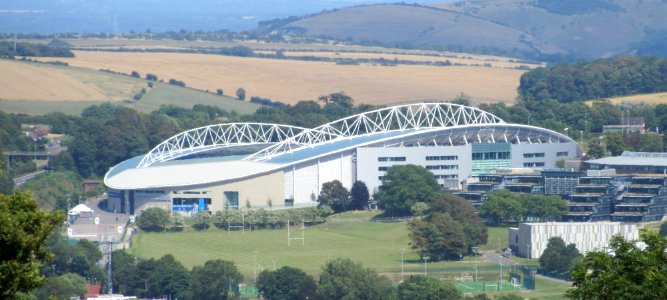 American Express Community Stadium, Falmer (July 2015, seen from Hollingbury Hill) (2)