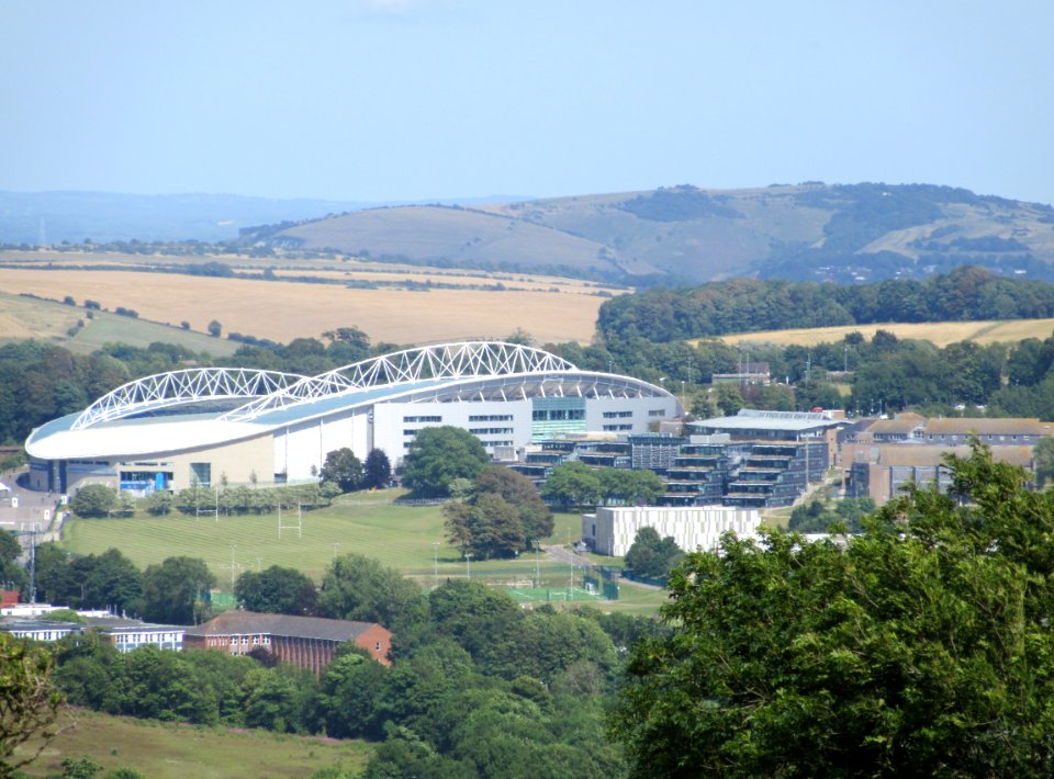 American Express Community Stadium, Falmer (July 2015, seen from Hollingbury Hill) (1)