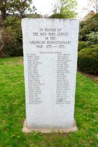 American Revolutionary War Memorial - Elizabeth Parker Memorial Park - Westfield, MA - DSC02269