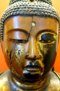 Amida Nyorai, Japan, 18th-19th century, wood, gilded lacquer - Redpath Museum - McGill University - Montreal, Canada - DSC08192