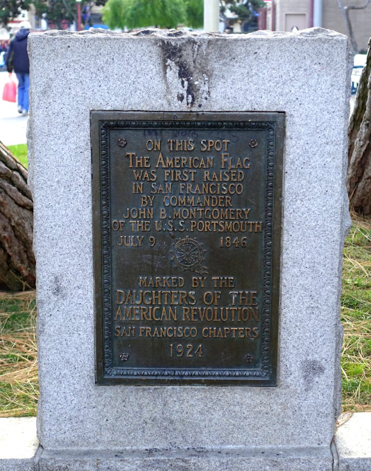 American Flag First Raised marker - San Francisco, CA - DSC02686