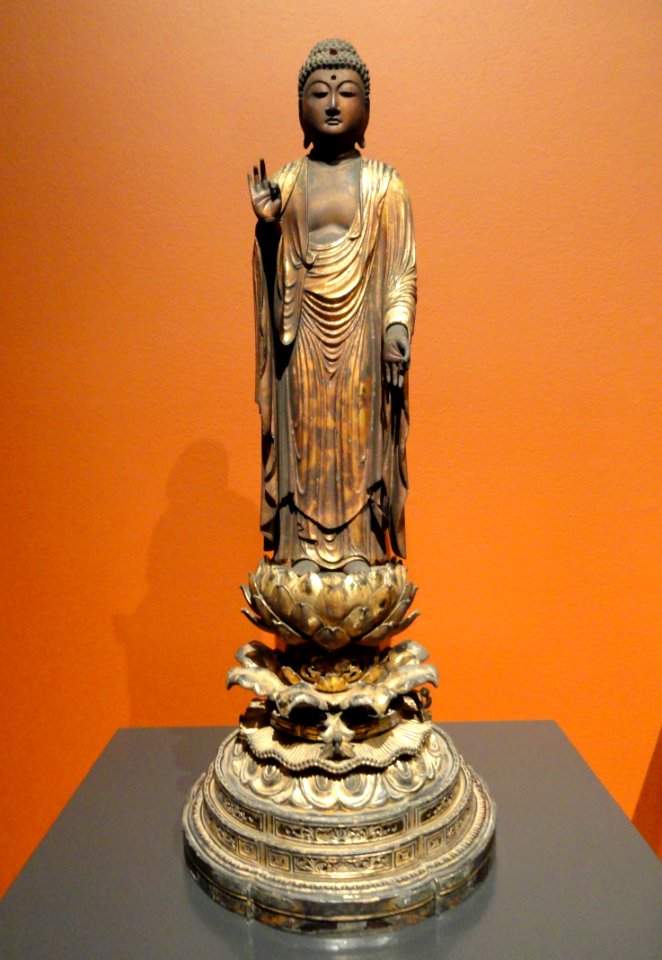 Amida Raigo, Japan, Muromachi period, c. 1500, wood with lacquer and gold-leaf - San Diego Museum of Art - DSC06500