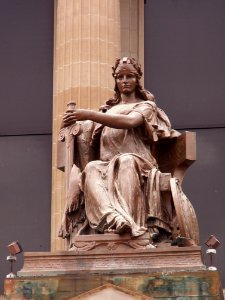 America by Charles Keck, Soldiers and Sailors Memorial, Oakland, Pittsburgh, 2013-10-16, 01 photo