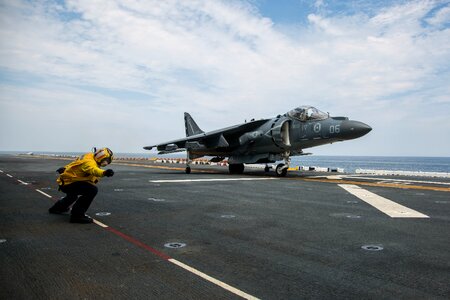 Marines aircraft takeoff