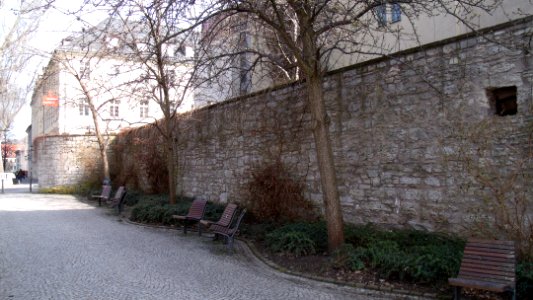 Am Graben (Reste der Stadtbefestigungsanlagen) in Weimar, Thüringen (2)