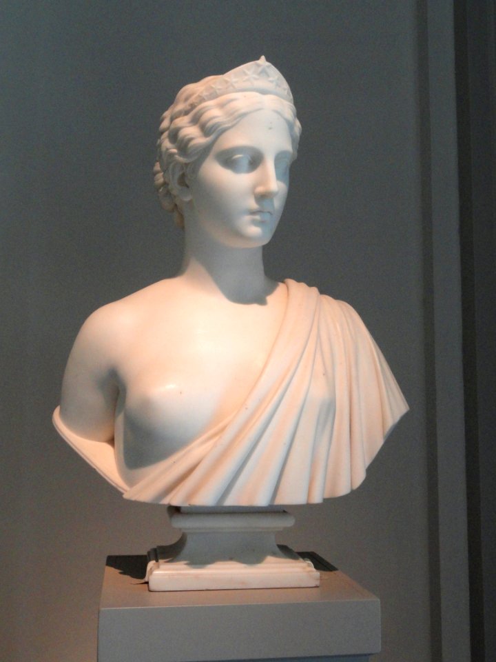 America by Hiram Powers, modeled 1850-1854, carved after 1854 - Corcoran Gallery of Art - DSC01408