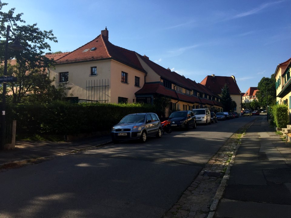 Am grünen Zipfel, Dresden Hellerau - Straßenansicht 2