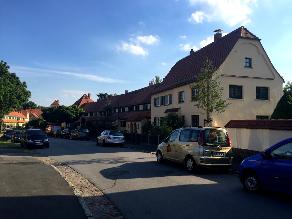 Am grünen Zipfel, Dresden Hellerau - Straßenansicht