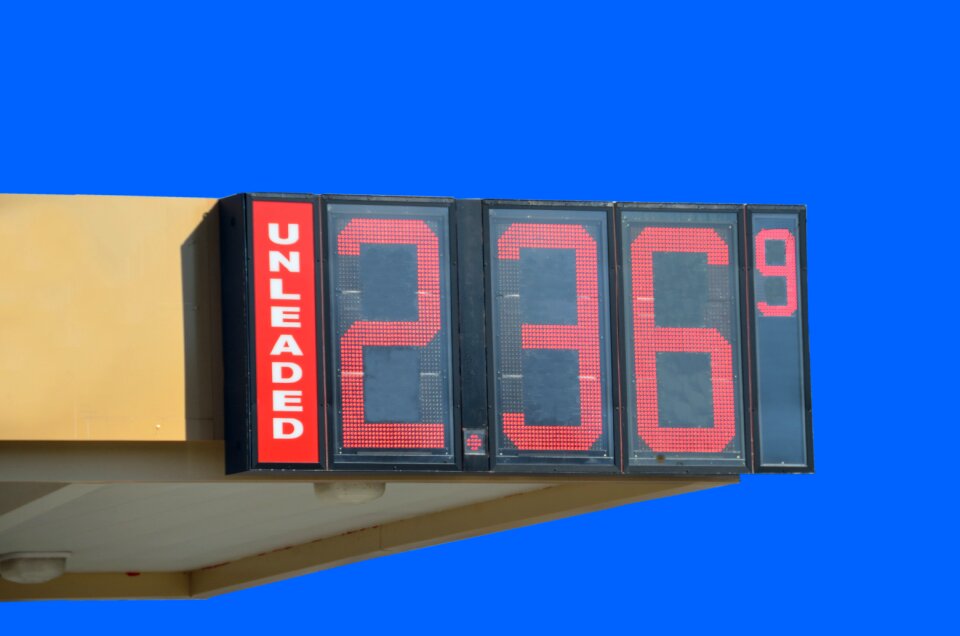 Unleaded isolated background gasoline
