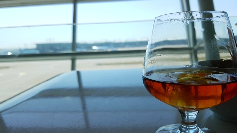 Whiskey glasses wine glasses