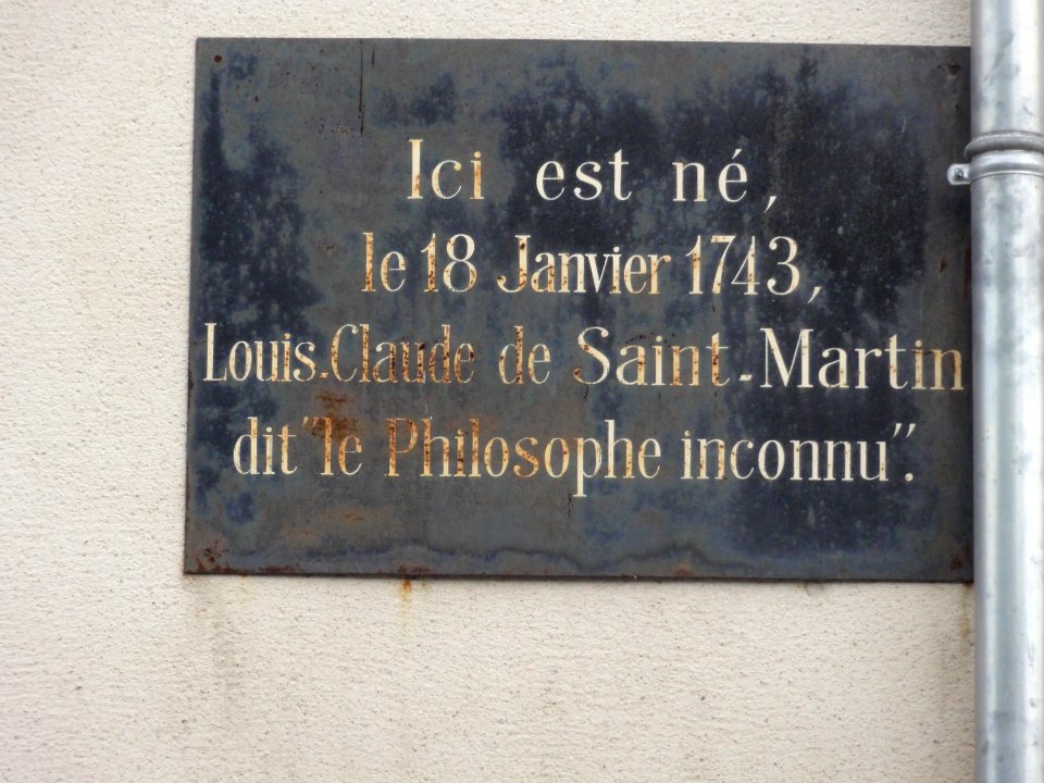 Amboise (Indre-et-Loire) plaquette le philosophe inconnu