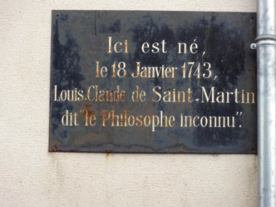 Amboise (Indre-et-Loire) plaquette le philosophe inconnu