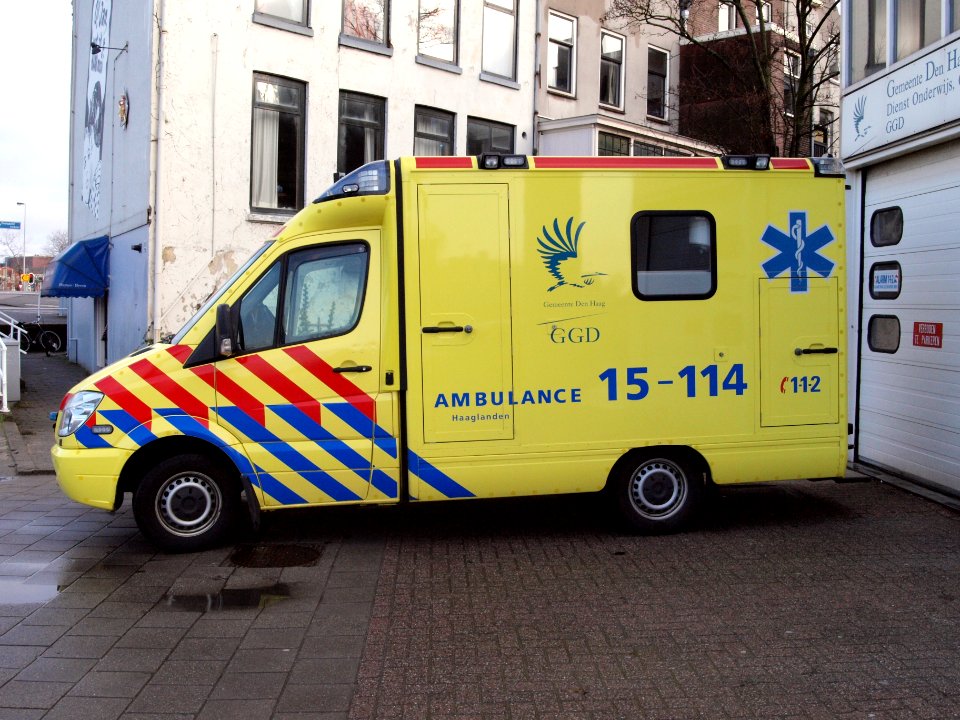 Ambulance Haaglanden unit 15-114, Mercedes at Delft, The Netherlands pic5
