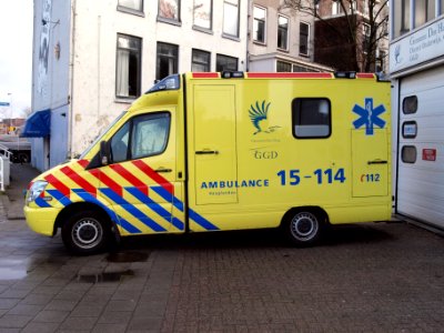 Ambulance Haaglanden unit 15-114, Mercedes at Delft, The Netherlands pic5