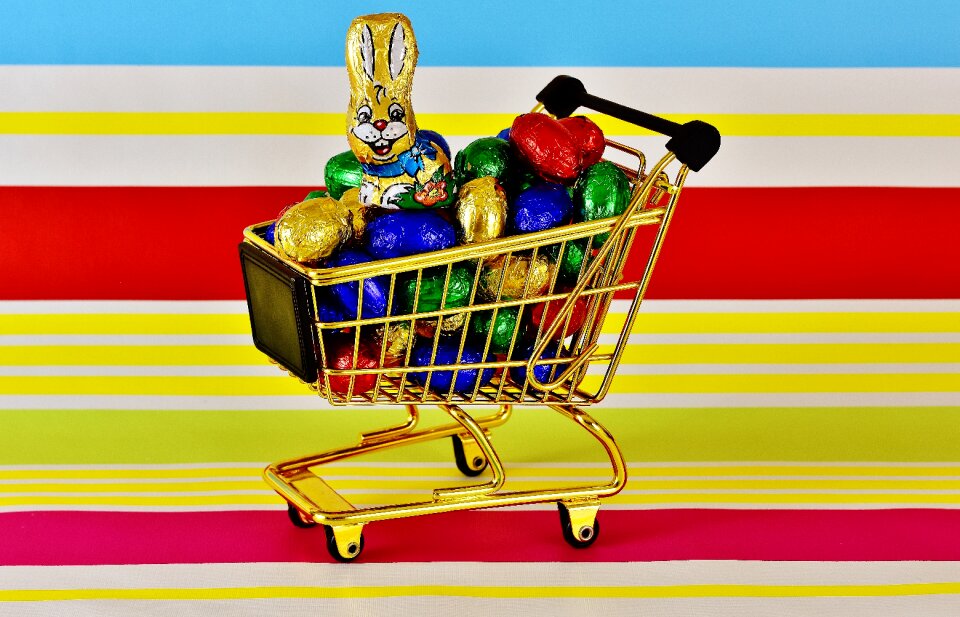 Happy easter easter bunny easter eggs