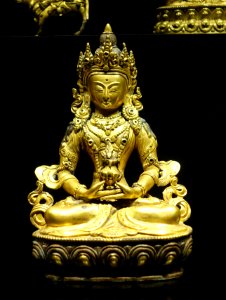 Amitayus Buddha, Qing dynasty, 18th century, bronze - Museu do Oriente - Lisbon, Portugal - DSC06936