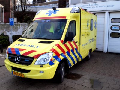 Ambulance Haaglanden unit 15-114, Mercedes at Delft, The Netherlands pic4