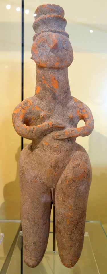Amlash-style mother goddess, 5 of 5, perhaps Amlash, Northern Iran, Iron Age, c. 1200-900 BC, earthenware - Royal Ontario Museum - DSC04538