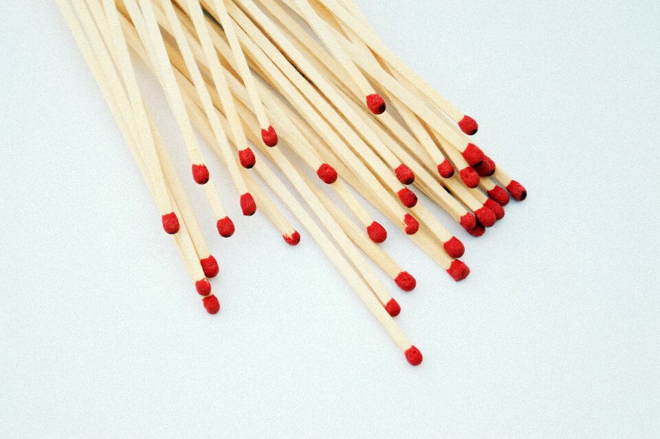 Sticks match head white undercoat