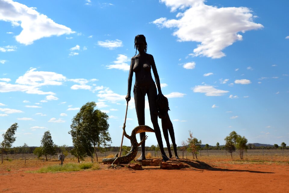 Giant outback aborigine