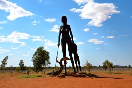 Giant outback aborigine