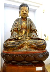 Amitabha, Khai Tuong pagoda, Gia Dinh citadel (now HCMC), early 19th century - Museum of Vietnamese History - Ho Chi Minh City - DSC05942