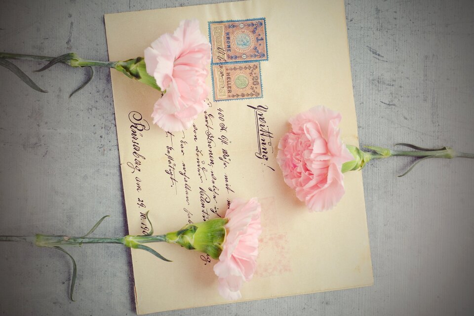 Antique post labeled