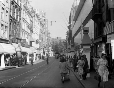 Amsterdam-Damstad, viering 500-jarig bestaan Kalverstraat door de winkeliersvere, Bestanddeelnr 904-0157
