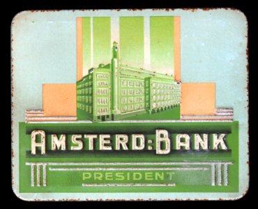 Amsterdam-Bank President sigarenblikje