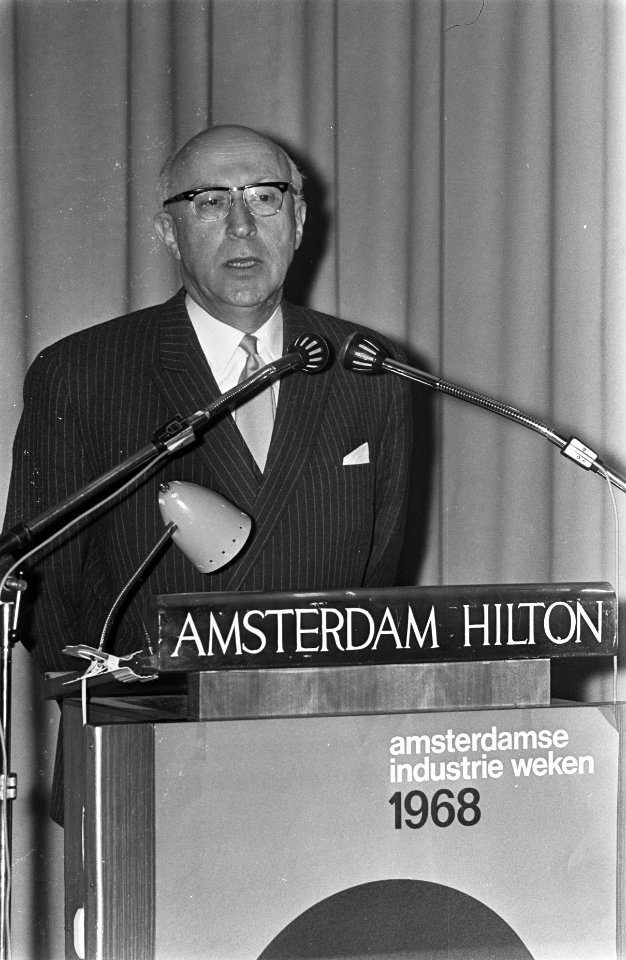 Amsterdamse industrieweken 1968. Burgemeester Samkalden, Bestanddeelnr 921-2029