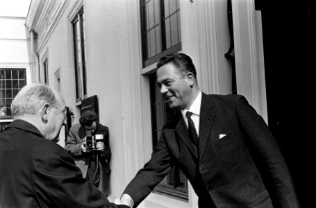Amerikaanse Minister van Buitenlandse Zaken Dean Rusk bezoek gebracht aan minist, Bestanddeelnr 916-4169