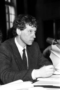 Amsterdamse gemeenteraadsvergadering. Jo Horn tijdens vergadering, Bestanddeelnr 931-9615