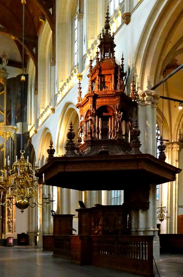Amsterdam Nieuwe Kerk preekstoel