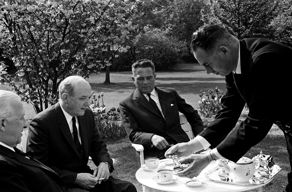 Amerikaanse Minister van Buitenlandse Zaken Dean Rusk bezoek gebracht aan minist, Bestanddeelnr 916-4173