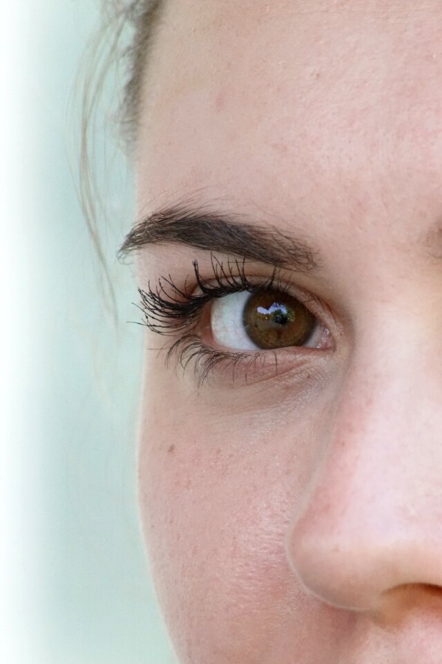 Girl female eyelashes