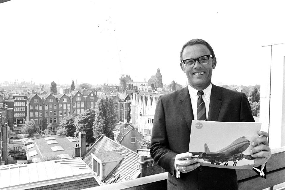 Amerikaanse Luchtvaartmij Pan Am gaat 27 op Amsterdam vliegen met een 747 voo, Bestanddeelnr 923-5862