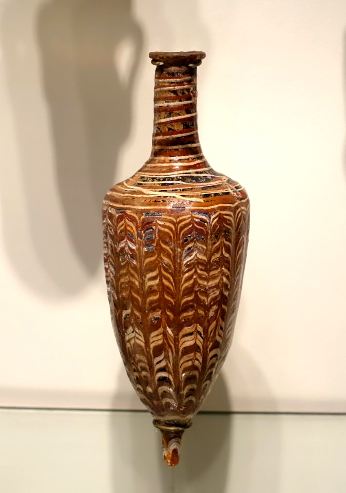 Amphoriskos, Egypt, 299-1 BC, sandcore glass - Portland Art Museum - Portland, Oregon - DSC08985