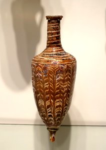 Amphoriskos, Egypt, 299-1 BC, sandcore glass - Portland Art Museum - Portland, Oregon - DSC08985