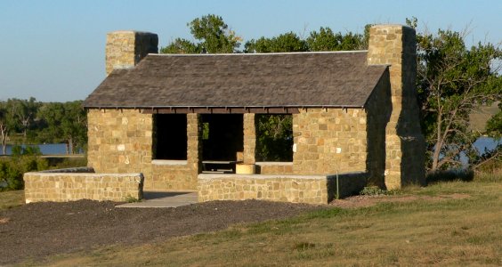 Antelope Lake Park (Graham Co, KS) W shelter 2