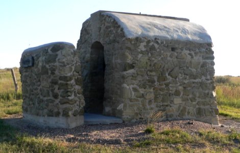 Antelope Lake Park (Graham Co, KS) W women outhouse 2