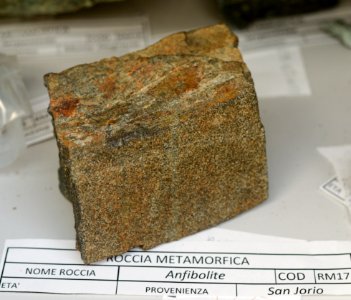 Amphibolite - Collezione mineralogica - Università dell’Insubria