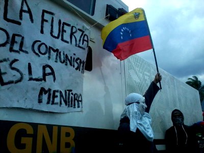 Anonymous protester 1 Venezuela 2014 photo